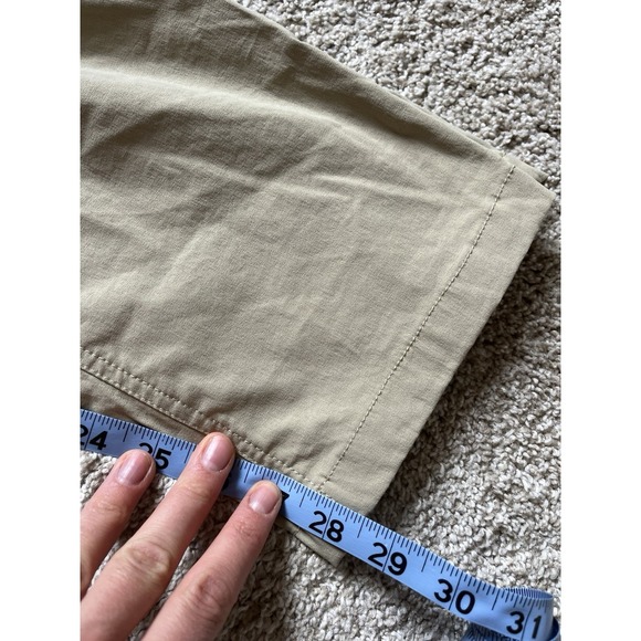 North Face Chino Set Of 2 Hiking Travel Pants Short Relaxed Fit Khaki (36x29) - Picture 5 of 8